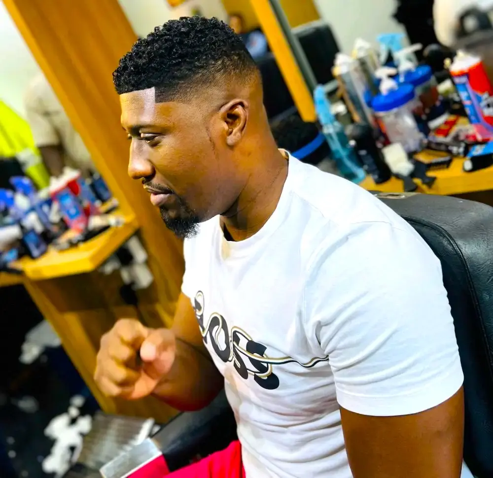 clean fade haircut at Kings Afro Barbershop in JVC Dubai